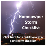 Homeowners Checklist: Post-Storm Homeowner's Checklist 